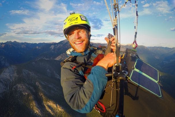 En parapente a través de Canadá