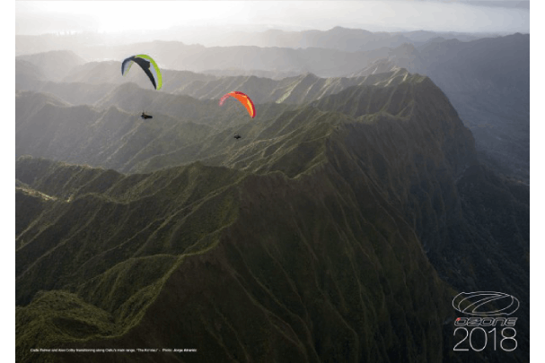 CALENDRIER PARAPENTE OZONE  2018